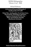 An international annotated bibliography of Strindberg studies 1870-2005