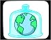 Mouse Pad with bell, world, earth, globe, jar
