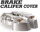 SILVER BREMBO LOOK BRAKE CALIPER COVER KIT FRONT & REAR 4 PCS