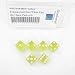 Yellow Transparent Dice with White Pips Square Corners D6 12mm (1/2in) Pack of 6 Wondertrail
