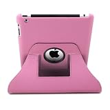 DURAGADGET Housse Etui Rotatif de Luxe en Rose pour Apple iPad 2 Wi-Fi & Wi-Fi + 3G 16 Go 32 Go 64 Go (derni�re g�n�ration 2011) - vue horizontale ET verticale - Garantie 5 anspar Duragadget