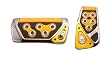 Razo RP103YEA GT SPEC Yellow Large Automatic Transmission Pedal Set - 2 Piece