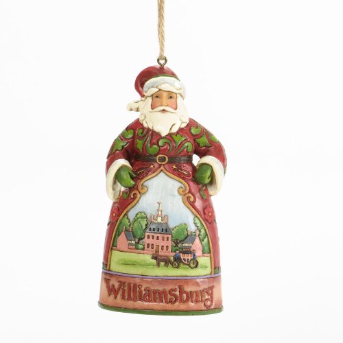 Jim Shore for Enesco Williamsburg Santa Ornament, 4.75-Inch Jim Shore for Enesco Williamsburg Santa Ornament, 4.75-Inch