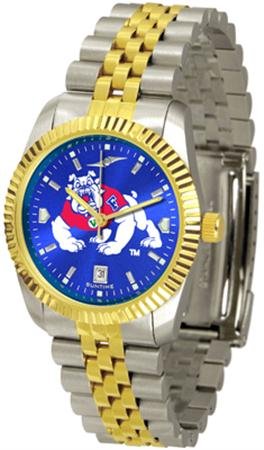 Fresno State Bulldogs FSU NCAA Mens 23Kt Executive Watch