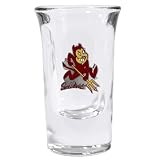 Set of 2 Arizona State Sun Devils Fluted Shot Glass - NCAA College Athletics - Fan Shop Merchandise