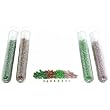 4 Tubes Green Purple Luster Glass Seed Beads Jewelry