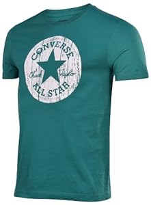 Converse Men's All Star Chuck Taylor Wood Patch T-Shirt-Green-Medium