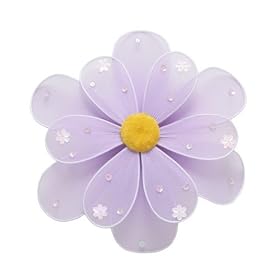 sale Purple Sequined Daisy Flower nylon hanging ceiling wall baby nursery room wedding décor
