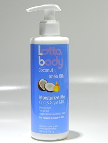 Lotta Body Coconut and Shea Oils Moisturize Me Curl and Style Milk, 8 Ounce by Atlas Ethnic