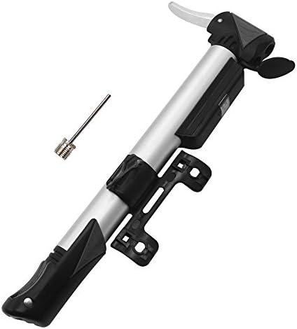 Mini Bike Cycle Frame Pump with Pressure Gauge Fits Presta and Schrader 120 PSI Portable Gift Repair Kit