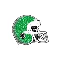 Helmet Cheek Glitter Decal 100-pk. - Green