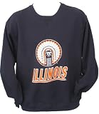Men's Illinois Fighting Illini 'Chief' Navy Crew Neck Fleece