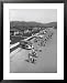 Diaper Service Trucks and Mothers with Babies They Service Line Street Framed Art Poster Print by Ralph Crane, 25x31