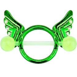 Bioplast Green Crystal Wing Nipple Shield