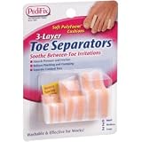 Special pack of 6 PEDIFIX TOE SEPARATERS 3 LAYER 6 per pack