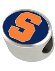 Syracuse University Orange Bead Fits Most European Style Bracelets Including Chamilia, Troll and More. This High Quality Bead is Made In The U.S.A. And Is In Stock for Immediate Shipping