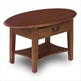 Favorite Finds Oval Coffee Table in Medium Oak