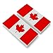 Canada Country Flag Eraser Set of 2