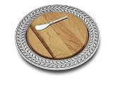 Wilton Armetale 377534 Laurelberry Serving Tray with Cheeseboard 12-in.