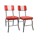 Brimingham Retro Dining Chair (Set of 2), Red by TARGET MKTG
