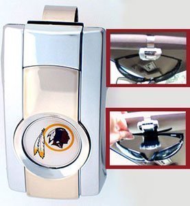 Washington Redskins Square Sunglass Visor Clip - NFL Football Fan Shop Sports Team Merchandise