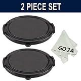 Buy (SET OF 2) 46MM Snap On Lens Cap For Video Camera Camcorder + 1 Ultra Fine... by Goja