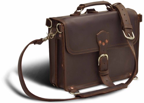 A Full Grain Leather Thin Briefcase Theyll Fight Over It When Youre Dead