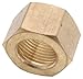 Anderson Metals 700061-06 3/8-Inch Brass Compression Nut - Quantity 10