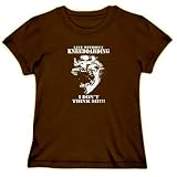 Live without Kneeboarding - I don't think so!!! Sports Womens T-Shirt (Brown, Sizes X-Small - XXX-Large)