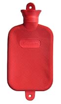 Large 2.5 Litre Plain Rubber Hot Water Bottle, Double Ribbed