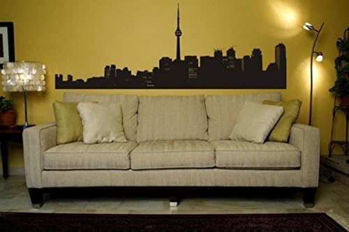 Toronto Wall Decal, Toronto Skyline, Urban Wall Art, Toronto Cityscape, Nursery Wall Decal, College Apartment Decor, Office Decor, Canada