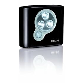 Philips SpotOn LED Motion Sensor Hands Free Light, Black, One-Pack