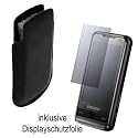 Trend Etui Handytasche Samsung SGH i900 i900v Omnia & Displayschutzfolie, Vorderseite extra gepolstert & samtartiges Innenfutter