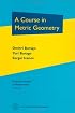 A Course in Metric Geometry