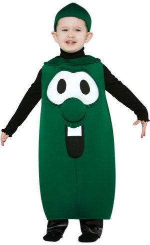 TODDLER 3-4T Veggie Tales Larry the Cucumber Costume - Officially Licensed Veggie Tales Costume