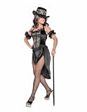 French Cabaret ShowGirl Can Can Dancer Costume With Hat