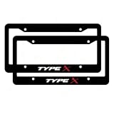 A Set of 2 Plastic License Plate Frames Racing Series - Type X 