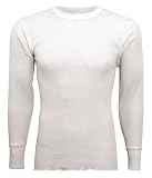 Indera - Mens Long Sleeve Thermal Top, Natural, 800LS