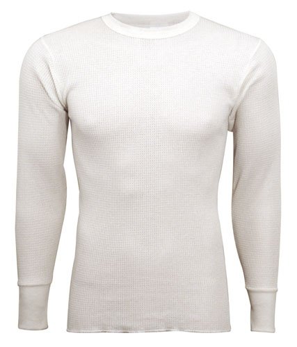 Indera - Mens Tall Long Sleeve Thermal Top, Natural, 800LS (Size LargeTall)