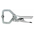 CH Hanson 10201 11-Inch Self-Adjusting Locking C-Clamp with Swivel Pads