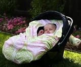 Infant Car Seat Snuggler - Emma (Pink and Green)
