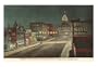Night, Michigan Avenue, Lansing, Michigan Art Poster Print, 18x13