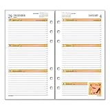 ~:~ DAY RUNNER,INC. ~:~ Express Weekly Running Mate Planning Pages Refill, 3-3/4 x 6-3/4, Burgundy/Gray