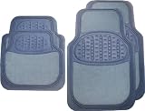 Mimax 19-2302 230 Series Blue Rubber Mat with Carpet Heel Pad - 4 Piece