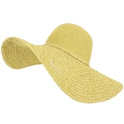 Light Vented Sun Beach Hat Floppy Soft 5" Brim Natural Beige