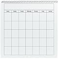 Spiral Bound Blank Calendar