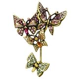 Jay Strongwater Butterflies on Stickpin