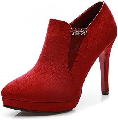 Dunhu Elegant Women's Leather Simple Design Highheels