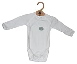 Petit Bateau - 6344580000 - Body Naissance - Manches Longues Bébé à Fines Rayures - Garçon - Origine / Ecume - 3 mois