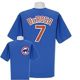 Mark DeRosa Chicago Cubs Name and Number Blue T-Shirt by Majestic Athletic